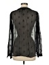 Hale Bob Black Long Sleeve Silk Top Size M - photo 2