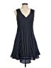 J.Crew 100% Polyester Stripes Blue Casual Dress Size 8 - photo 1