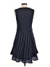 J.Crew 100% Polyester Stripes Blue Casual Dress Size 8 - photo 2