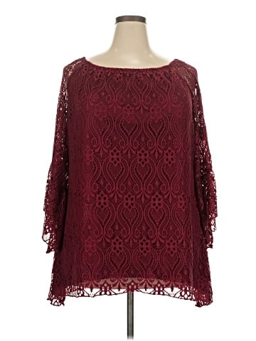 Brittany Black 3/4 Sleeve Blouse (view 1)