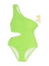 MICHAEL Michael Kors Solid Green One Piece Swimsuit Size 6 - photo 1
