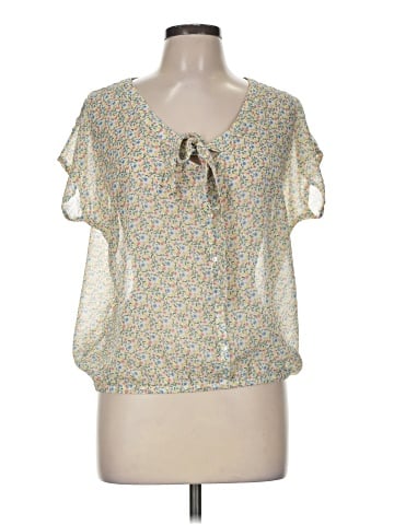 Zara TRF Short Sleeve Blouse (view 1)