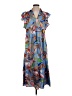 Umgee 100% Polyester Print Blue Casual Dress Size S - photo 1