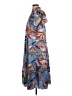 Umgee 100% Polyester Print Blue Casual Dress Size S - photo 5