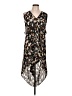 Olivaceous 100% Polyester Animal Print Black Casual Dress Size L - photo 1