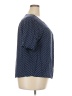 Downeast Polka Dots Blue Short Sleeve T-Shirt Size XXL - photo 4