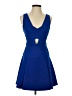 BCBGMAXAZRIA Solid Blue Cocktail Dress Size 2 - photo 1