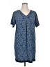 Max Studio Print Blue Casual Dress Size XL - photo 1
