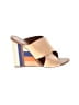 Tory Burch Color Block Tan Wedges Size 7 - photo 1