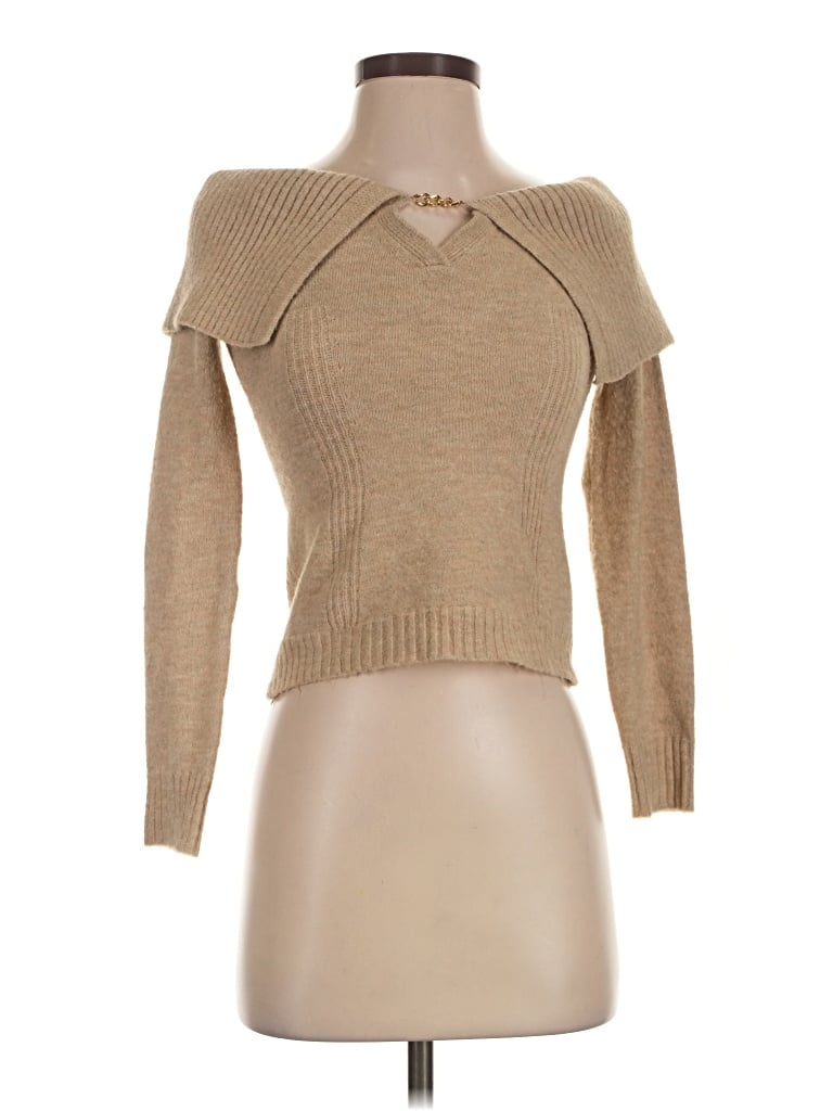 Pre-owned Astr Turtleneck Sweater In Tan