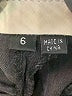 Theory Chevron-herringbone Black Linen Pants Size 6 - photo 8