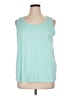 Ideology Teal Sleeveless T-Shirt Size 1X - photo 1