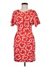 Boden Print Red Casual Dress Size 6R - photo 1