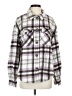 Love Tree 100% Polyester Plaid Purple Long Sleeve Button-Down Shirt Size S - photo 1