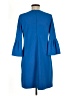Donna Morgan Solid Blue Casual Dress Size 8 - photo 2