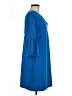 Donna Morgan Solid Blue Casual Dress Size 8 - photo 4