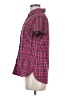 Columbia 100% Polyester Plaid Burgundy Short Sleeve Blouse Size M (estimated) - photo 5