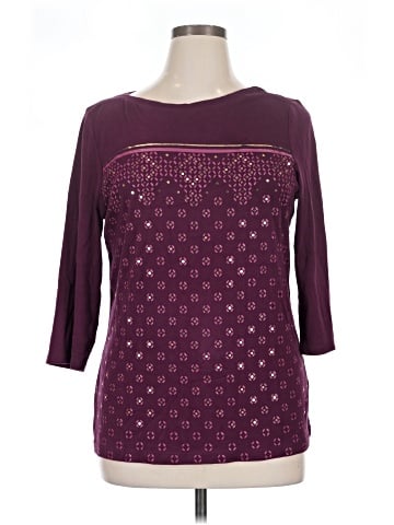Croft & Barrow 3/4 Sleeve Top (view 1)
