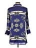 Boho Chic Blue 3/4 Sleeve Blouse Size S - photo 2
