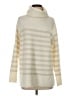 Ann Taylor LOFT Stripes Ivory Turtleneck Sweater Size S - photo 1