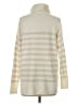 Ann Taylor LOFT Stripes Ivory Turtleneck Sweater Size S - photo 2