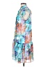 Julia Jordan 100% Polyester Print Blue Casual Dress Size 4 - photo 5