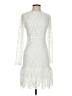 JJ's House 100% Polyester Ivory White Cocktail Dress Size S - photo 1
