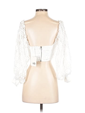 Selfie Leslie 3/4 Sleeve Blouse (view 2)
