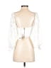 Selfie Leslie White 3/4 Sleeve Blouse Size S - photo 2
