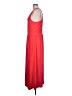Peach Solid Red Casual Dress Size L - photo 5