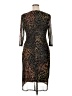Connected Apparel Animal Print Brown Cocktail Dress Size 14 - photo 2