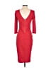 Express Solid Red Cocktail Dress Size S - photo 2