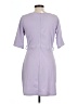 Aura Solid Purple Casual Dress Size L - photo 2