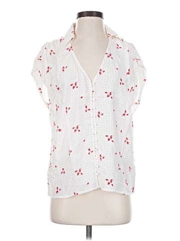 Equipment Short Sleeve Silk Top (view 1)