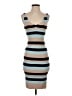 BCBGMAXAZRIA Stripes Blue Cocktail Dress Size S - photo 1