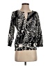 Joseph A. Animal Print Black Cardigan Size S - photo 1