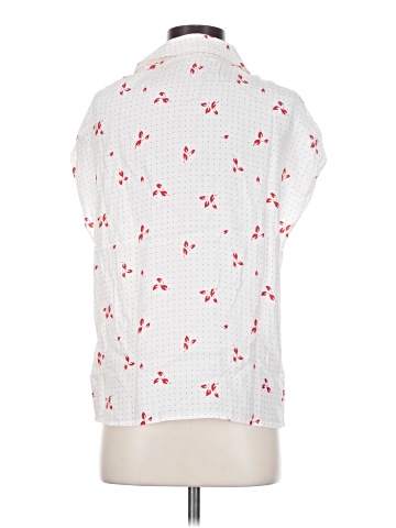 Equipment Short Sleeve Silk Top (view 2)
