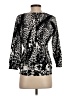 Joseph A. Animal Print Black Cardigan Size S - photo 2