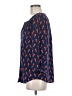 Old Navy 100% Polyester Blue 3/4 Sleeve Blouse Size M - photo 5