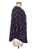 Old Navy 100% Polyester Blue 3/4 Sleeve Blouse Size M - photo 4