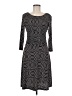 En Focus Studio Chevron-herringbone Black Casual Dress Size 6 - photo 1