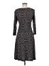 En Focus Studio Chevron-herringbone Black Casual Dress Size 6 - photo 2