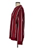 Shein Stripes Burgundy Pullover Sweater Size L - photo 5
