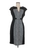 Connected Apparel Houndstooth Gray Casual Dress Size 6 - photo 1