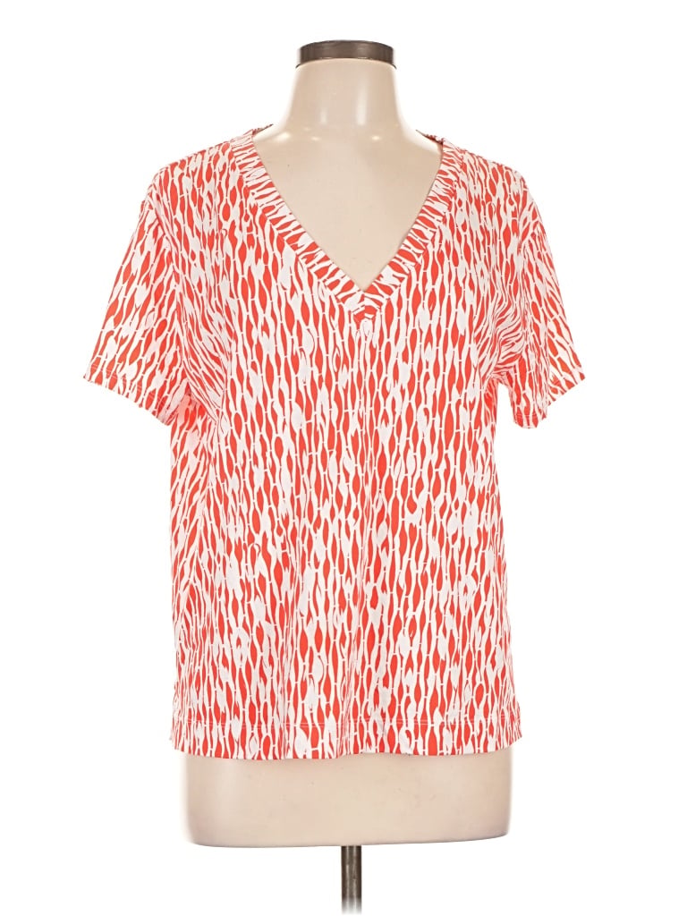 Pre-owned Lou & Grey Short Sleeve T-shirt In Orange