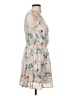 Lush 100% Polyester Floral Tan Casual Dress Size S - photo 4
