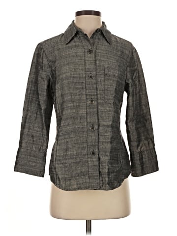 Linda Allard Ellen Tracy 3/4 Sleeve Silk Top (view 1)
