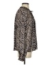 Caballero Animal Print Brown Long Sleeve Blouse Size S - photo 4