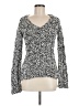 City Unltd Animal Print Silver Pullover Sweater Size M - photo 1