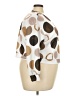 Emery Rose Polka Dots Brown 3/4 Sleeve Blouse Size 3XL - photo 4